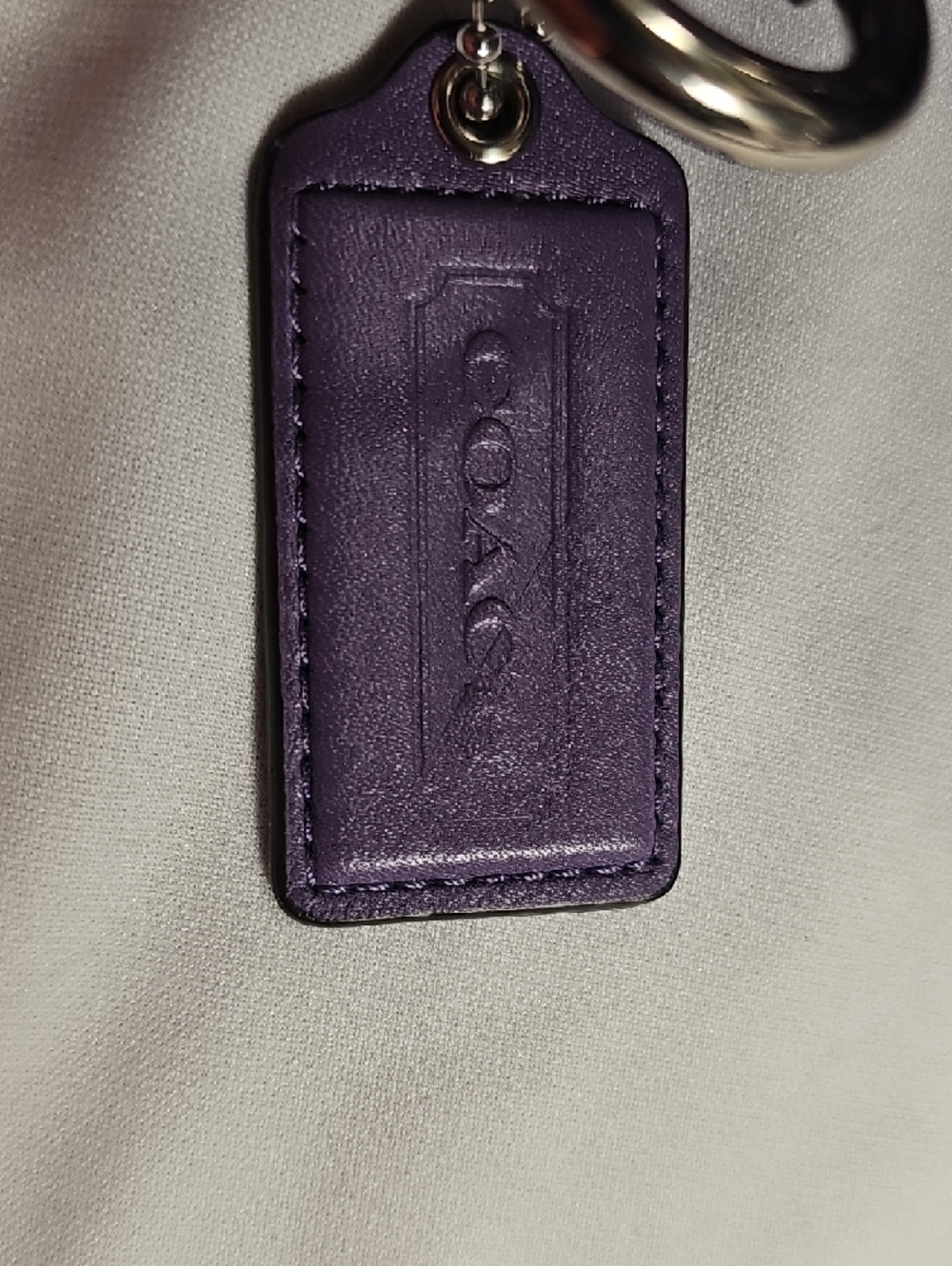 Coach Purple Signature Tote with Matching Wallet and Checkbook Cover - Picture 15 of 16